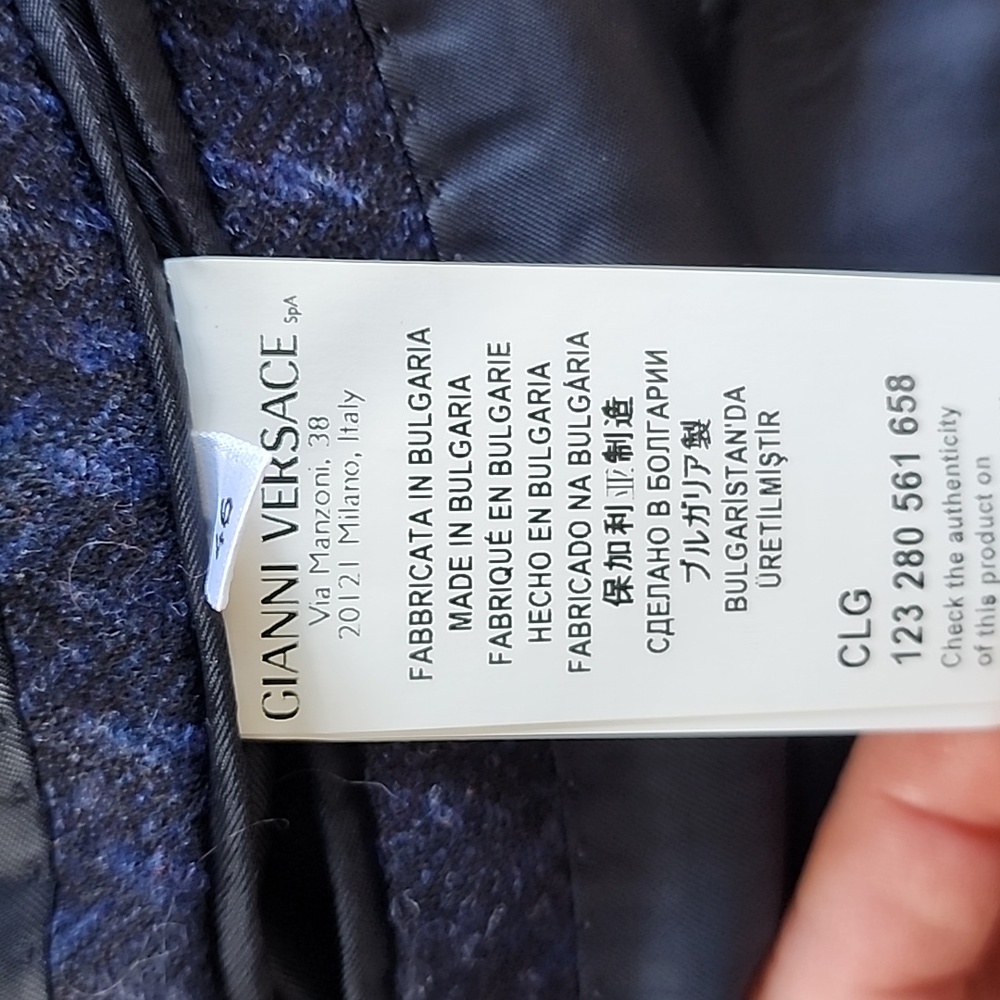 Versace Collection Wool/Cashmere Blend Fitted Bla… - image 8